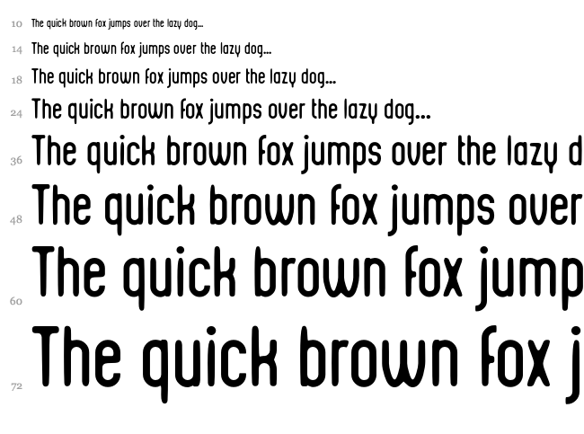 Integra Chic font waterfall